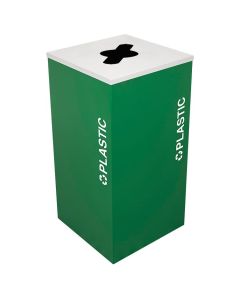 24-Gallon Modular Square Recycle Bin, Plastic