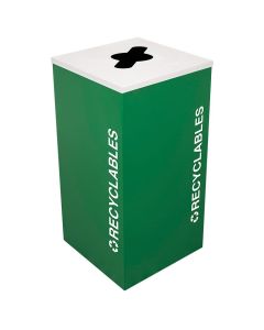 24-Gallon Modular Square Recycle Bin, Recyclables