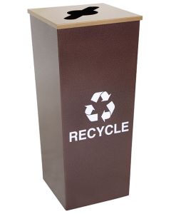 18-Gallon Tapered Single Bin Recycling Receptacle