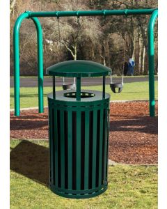 Streetscape 45 Gallon Outdoor Trash Receptacle Canopy Top