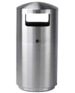 39-Gallon Stainless Steel Trash Receptacle, Side Load