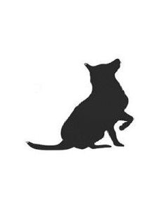 Dog Park Fence Hanger - Sitting Dog