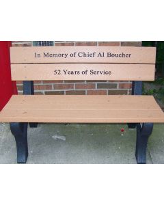 Traditional Memorial Park Bench 4 Foot Long
