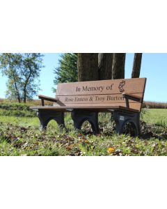 ADA Traditional 6 foot Memorial Park Bench with Arm Rest