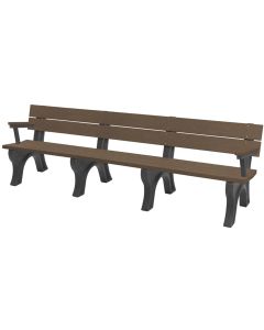8 Foot Traditional Park Bench with Arm Rest