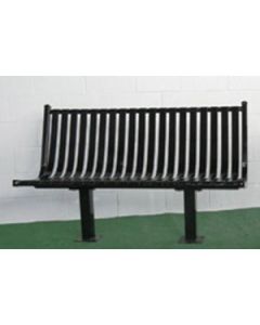 4-foot Steel Pedestal Park Bench