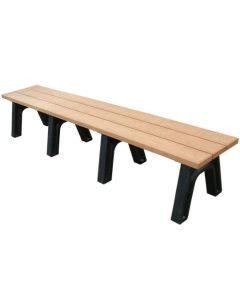 8 Foot Traditional Recycled Plastic Bench, Backless