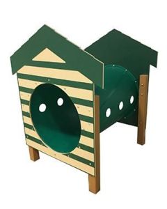 Recycled Crawl Tunnel With Dog House