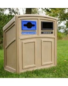 Uptown Double Recycle Receptacle