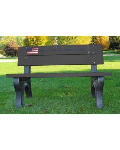 Veteran 4 Foot Park Bench