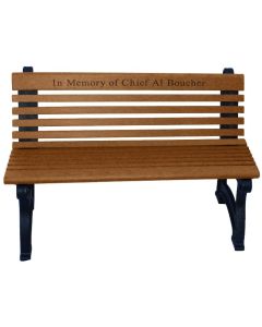 Willow 4 Foot Memorial Bench