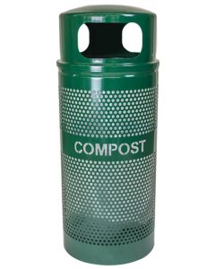 34-Gallon Dome Top Perforated Compost Receptacle
