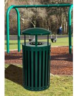 Streetscape 45 Gallon Outdoor Trash Receptacle Canopy Top