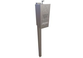 Post Mounted Hand Sanitizer