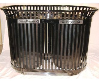 36-Gallon Dual Colonial Recycling Bin