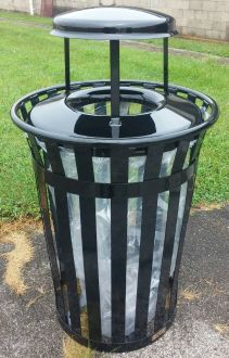 36-Gallon Main Street Clear View Trash Receptacle