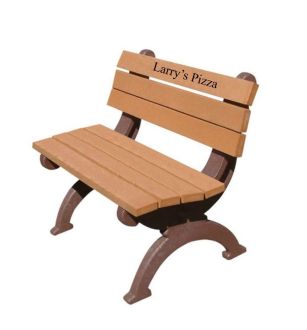 4 Foot Monarque Memorial Park Bench