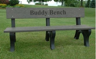 6 Foot Landmark Buddy Bench