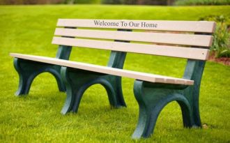 6 Foot EconoMizer Memorial Plastic Park Bench