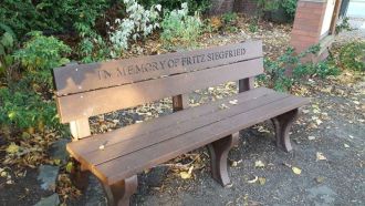 6 foot Economizer Traditional Memorial Plastic Park Bench
