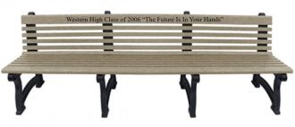 Willow Park Memorial Bench 8 Foot