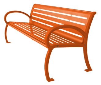 Wilmington 6 Foot Horizontal Slat Park Bench