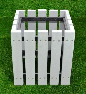 Square Recycled Plastic Planter