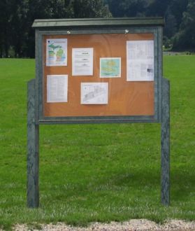 Message Center Large One Sided with two Post