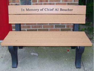 4 foot Econo Mizer Traditional Memorial Plastic Park Bench