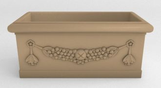 Garland Rectangular Planter 28" by 14"  12"Tall