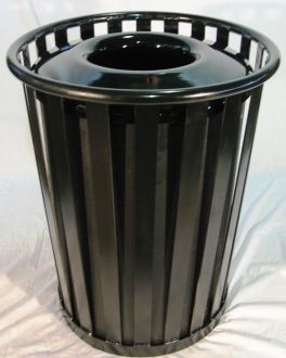 55-Gallon Flat Top Trash Receptacle