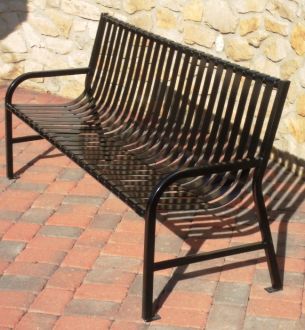 6 Foot Steel Park Bench