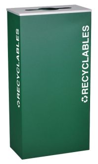 17-Gallon Modular Rectangular Recycle Bin, Recyclables