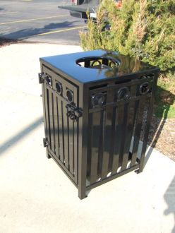 36-Gallon Square Trash Receptacle