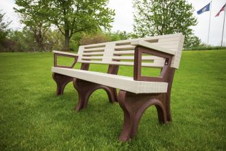 6 Foot Elite Park Bench with Arm Rest
