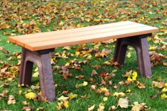 4 Foot Economizer Traditional Plastic Flat Bench