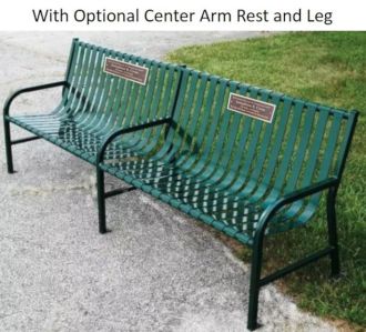 8-foot Memorial Park Bench