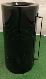 Car wash 20 gallon pole mounted trash receptacle