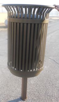 Inground Trash Receptial Pedestal 