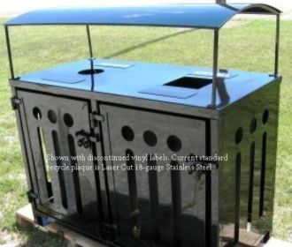 50-Gallon Dual Recycling Bin