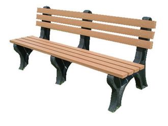 6 Foot EconoMizer Plastic Park Bench