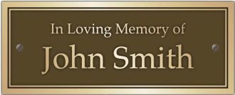 Bronze Memorial Plaques