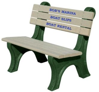 4 Foot Park Classic Memorial Bench