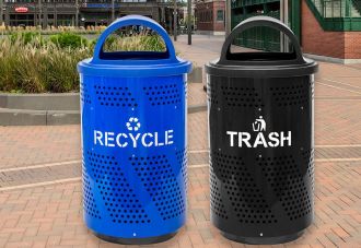 Arena 51 Gallon Perforated Receptacle