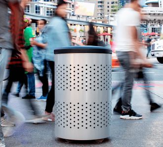 Portland Recycle Receptacle Triple Stream