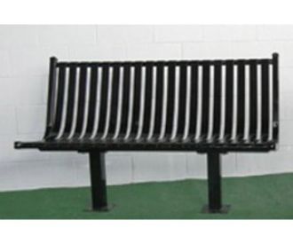 4-foot Steel Pedestal Park Bench